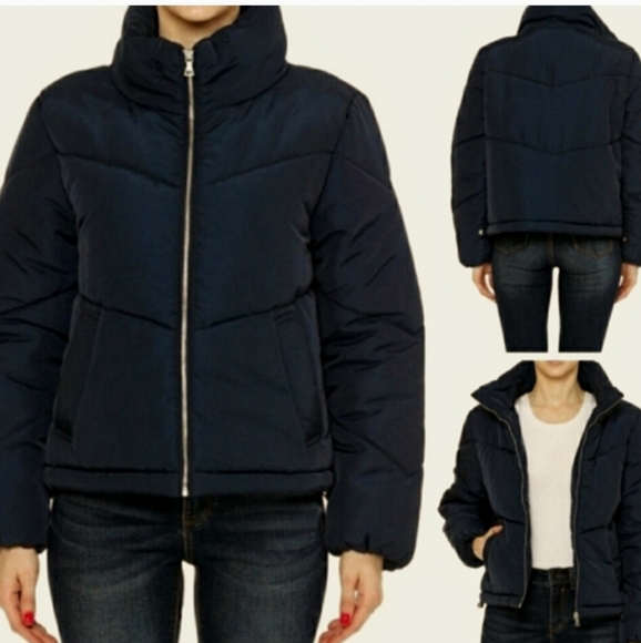 Montrez Lightweight Cropped Quilted Puffer Jacket NWOT - Picture 1 of 6